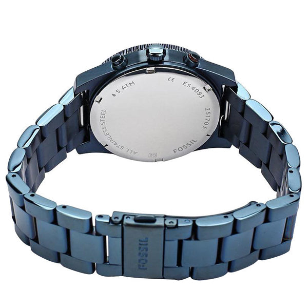  Shop Authentic Fossil Perfect Boyfriend Multifunction Blue Dial Blue Steel Strap Watch for Women - ES4093 - Luxxuri