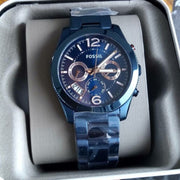  Shop Authentic Fossil Perfect Boyfriend Multifunction Blue Dial Blue Steel Strap Watch for Women - ES4093 - Luxxuri
