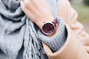  Shop Authentic Fossil Jacqueline Burgundy Dial Burgundy Leather Strap Watch for Women  - ES4099 - Luxxuri