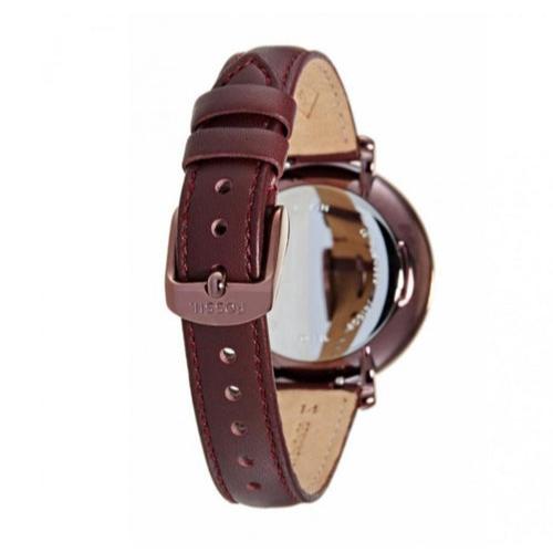  Shop Authentic Fossil Jacqueline Burgundy Dial Burgundy Leather Strap Watch for Women  - ES4099 - Luxxuri