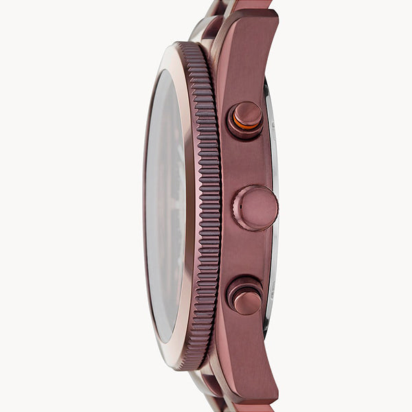  Shop Authentic Fossil Perfect Boyfriend Multifunction Maroon Dial Maroon Steel Strap Watch for Women - ES4110 - Luxxuri