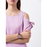  Shop Authentic Fossil Original Boyfriend Sport Chronograph Maroon Dial Maroon Leather Strap Watch for Women - ES4114 - Luxxuri