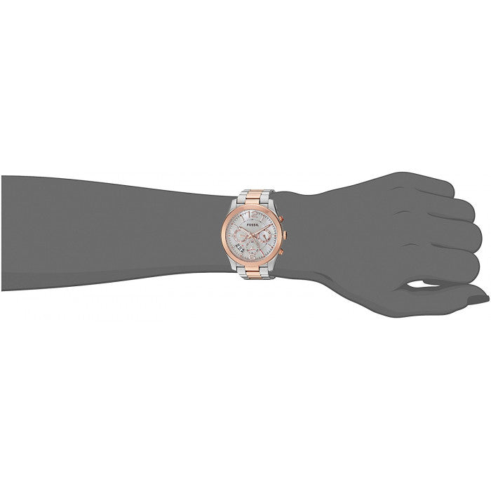  Shop Authentic Fossil Perfect Boyfriend Mother of Pearl Dial Two Tone Steel Strap Watch for Women - ES4135 - Luxxuri