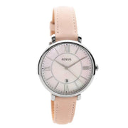  Shop Authentic Fossil Jacqueline Blush Mother of Pearl Dial Pink Leather Strap Watch for Women - ES4151 - Luxxuri