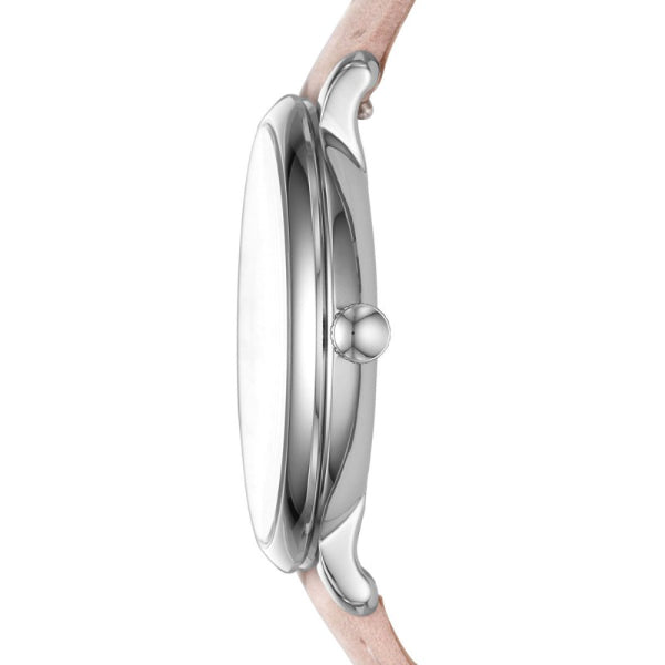  Shop Authentic Fossil Jacqueline Blush Mother of Pearl Dial Pink Leather Strap Watch for Women - ES4151 - Luxxuri