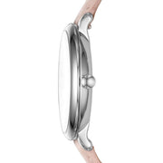  Shop Authentic Fossil Jacqueline Blush Mother of Pearl Dial Pink Leather Strap Watch for Women - ES4151 - Luxxuri
