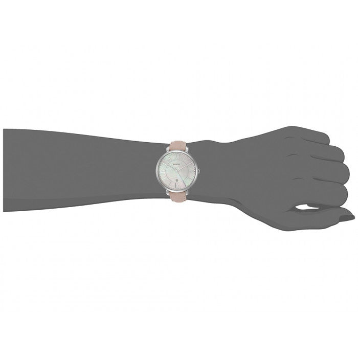  Shop Authentic Fossil Jacqueline Blush Mother of Pearl Dial Pink Leather Strap Watch for Women - ES4151 - Luxxuri