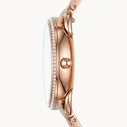  Shop Authentic Fossil Tailor Rose Gold Dial Rose Gold Steel Strap Watch for Women - ES4264 - Luxxuri