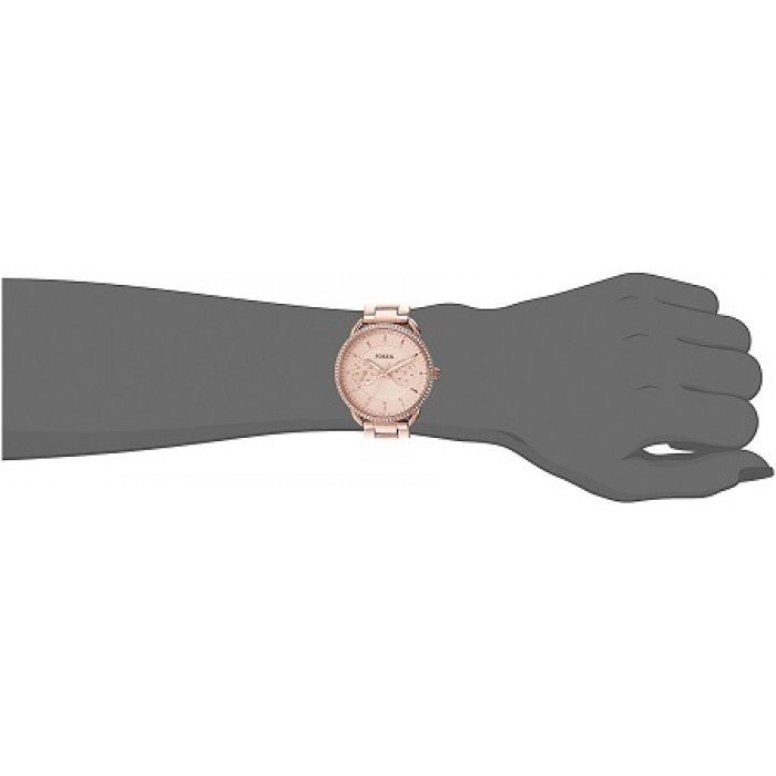  Shop Authentic Fossil Tailor Rose Gold Dial Rose Gold Steel Strap Watch for Women - ES4264 - Luxxuri