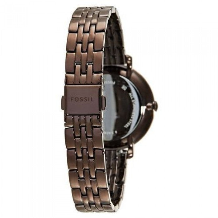  Shop Authentic Fossil Jacqueline Brown Dial Brown Steel Strap Watch for Women - ES4275 - Luxxuri