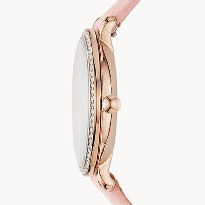  Shop Authentic Fossil Jacqueline White Dial Pink Leather Strap Watch for Women - ES4303 - Luxxuri