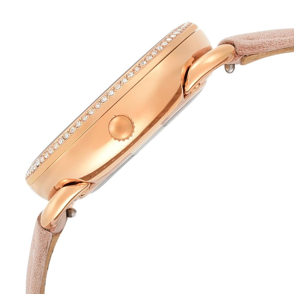  Shop Authentic Fossil Tailor Quartz White Dial Pink Leather Strap Watch for Women - ES4393 - Luxxuri