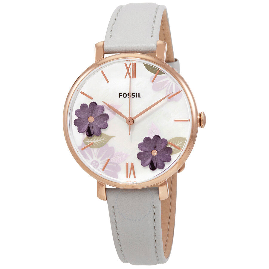  Shop Authentic Fossil Jacqueline Multi Colored Dial Blue Leather Strap Watch for Women - ES4813 - Luxxuri