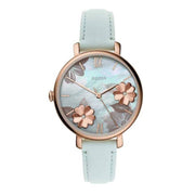  Shop Authentic Fossil Jacqueline Multi Colored Dial Blue Leather Strap Watch for Women - ES4813 - Luxxuri