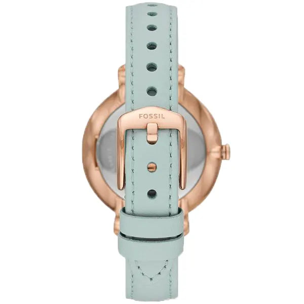  Shop Authentic Fossil Jacqueline Multi Colored Dial Blue Leather Strap Watch for Women - ES4813 - Luxxuri