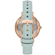  Shop Authentic Fossil Jacqueline Multi Colored Dial Blue Leather Strap Watch for Women - ES4813 - Luxxuri