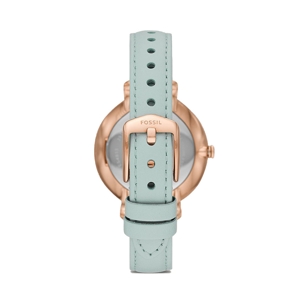  Shop Authentic Fossil Jacqueline Multi Colored Dial Blue Leather Strap Watch for Women - ES4813 - Luxxuri