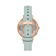  Shop Authentic Fossil Jacqueline Multi Colored Dial Blue Leather Strap Watch for Women - ES4813 - Luxxuri