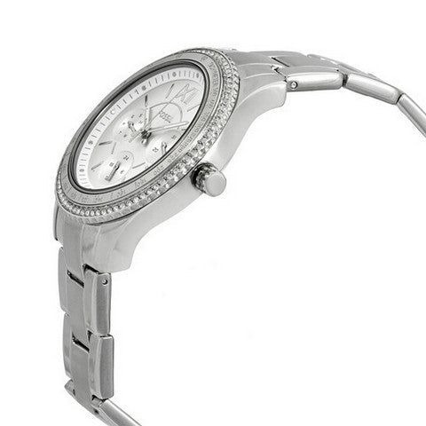  Shop Authentic Fossil Stella Sport Multifunction Silver Dial Silver Steel Strap Watch for Women - ES5108 - Luxxuri