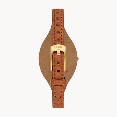  Shop Authentic Fossil Boyfriend Chronograph White Dial Brown Leather Strap Watch for Women - ES3837 - Luxxuri