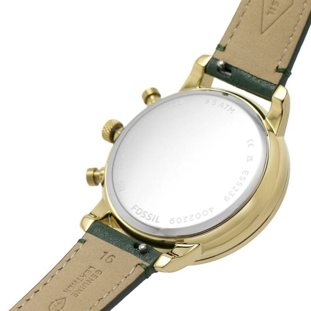  Shop Authentic Fossil Neutra Chronograph Green Dial Green Leather Strap Watch for Women - ES5239 - Luxxuri