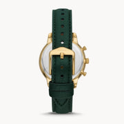  Shop Authentic Fossil Neutra Chronograph Green Dial Green Leather Strap Watch for Women - ES5239 - Luxxuri
