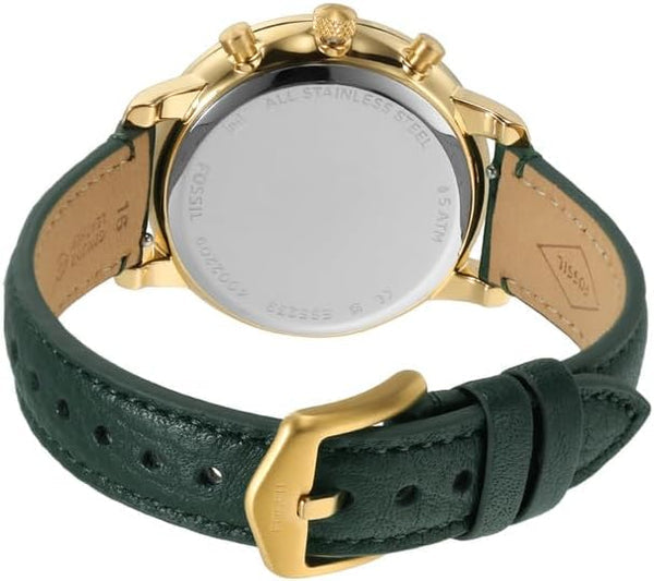  Shop Authentic Fossil Neutra Chronograph Green Dial Green Leather Strap Watch for Women - ES5239 - Luxxuri