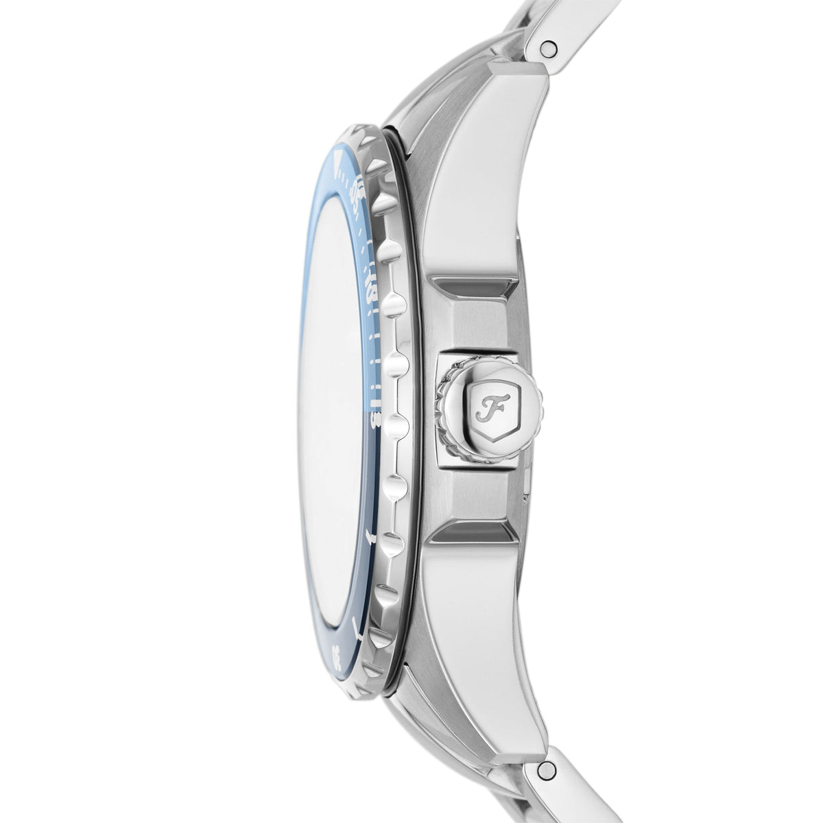  Shop Authentic Fossil Blue Dive Three Hand Blue Dial Silver Steel Strap Watch For Women - ES5353 - Luxxuri