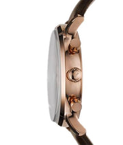  Shop Authentic Emporio Armani Classic Chronograph Brown Dial Brown Leather Strap Watch For Men - AR0387 - Luxxuri