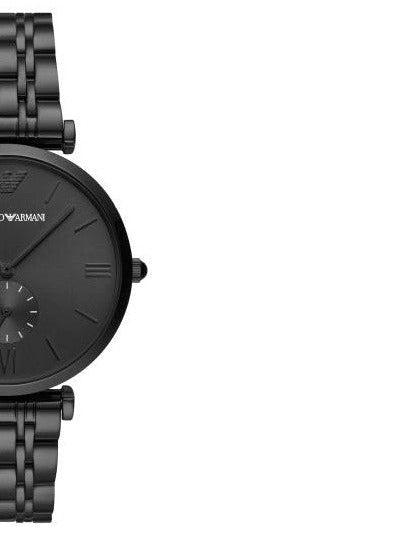  Shop Authentic Emporio Armani Gianni T Bar Analog Black Dial Black Steel Strap Watch For Men - AR11299 - Luxxuri