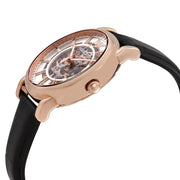  Shop Authentic Emporio Armani Luigi Skeleton Silver Dial Black Leather Strap Watch For Men - AR60007 - Luxxuri