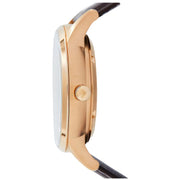  Shop Authentic Emporio Armani Meccanico Automatic Silver Dial Brown Leather Strap Watch For Men - AR60039 - Luxxuri