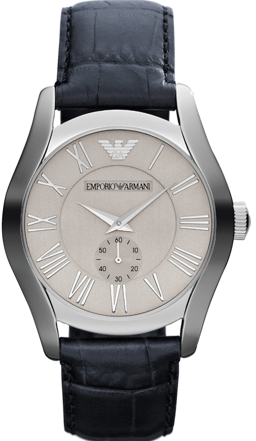  Shop Authentic Emporio Armani Valente Quartz Silver Dial Grey Leather Strap Watch For Men - AR1666 - Luxxuri