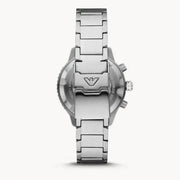  Shop Authentic Emporio Armani Diver Chronograph Quartz Black Dial Silver Steel Strap Watch For Men - AR11360 - Luxxuri