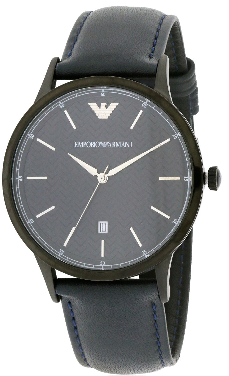  Shop Authentic Emporio Armani Renato Blue Dial Blue Leather Strap Watch For Men - AR2479 - Luxxuri