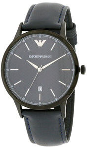  Shop Authentic Emporio Armani Renato Blue Dial Blue Leather Strap Watch For Men - AR2479 - Luxxuri