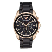  Shop Authentic Emporio Armani Sigma Chronograph Black Dial Black SIlicon Strap Watch For Men - AR6066 - Luxxuri