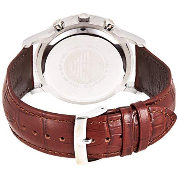  Shop Authentic Emporio Armani Renato Chronograph Green Dial Brown Leather Strap Watch For Men - AR2493 - Luxxuri