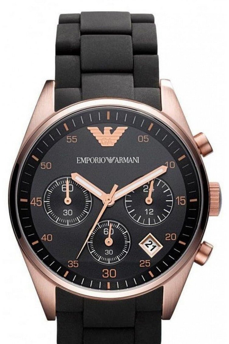  Shop Authentic Emporio Armani Sportivo Black Dial Black Steel Strap Watch For Women - AR5906 - Luxxuri