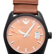  Shop Authentic Emporio Armani Sportivo Analog Brown Dial Brown Leather Strap Watch For Men - AR6080 - Luxxuri
