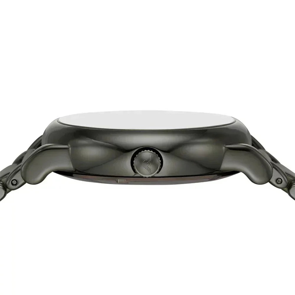  Shop Authentic Emporio Armani Meccanico Automatic Grey Dial Grey Steel Strap Watch For Men - AR60029 - Luxxuri