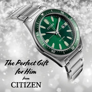  Shop Authentic Citizen Eco Drive Vintage Green Dial Silver Steel Strap Watch For Men - AW1598-70X - Luxxuri