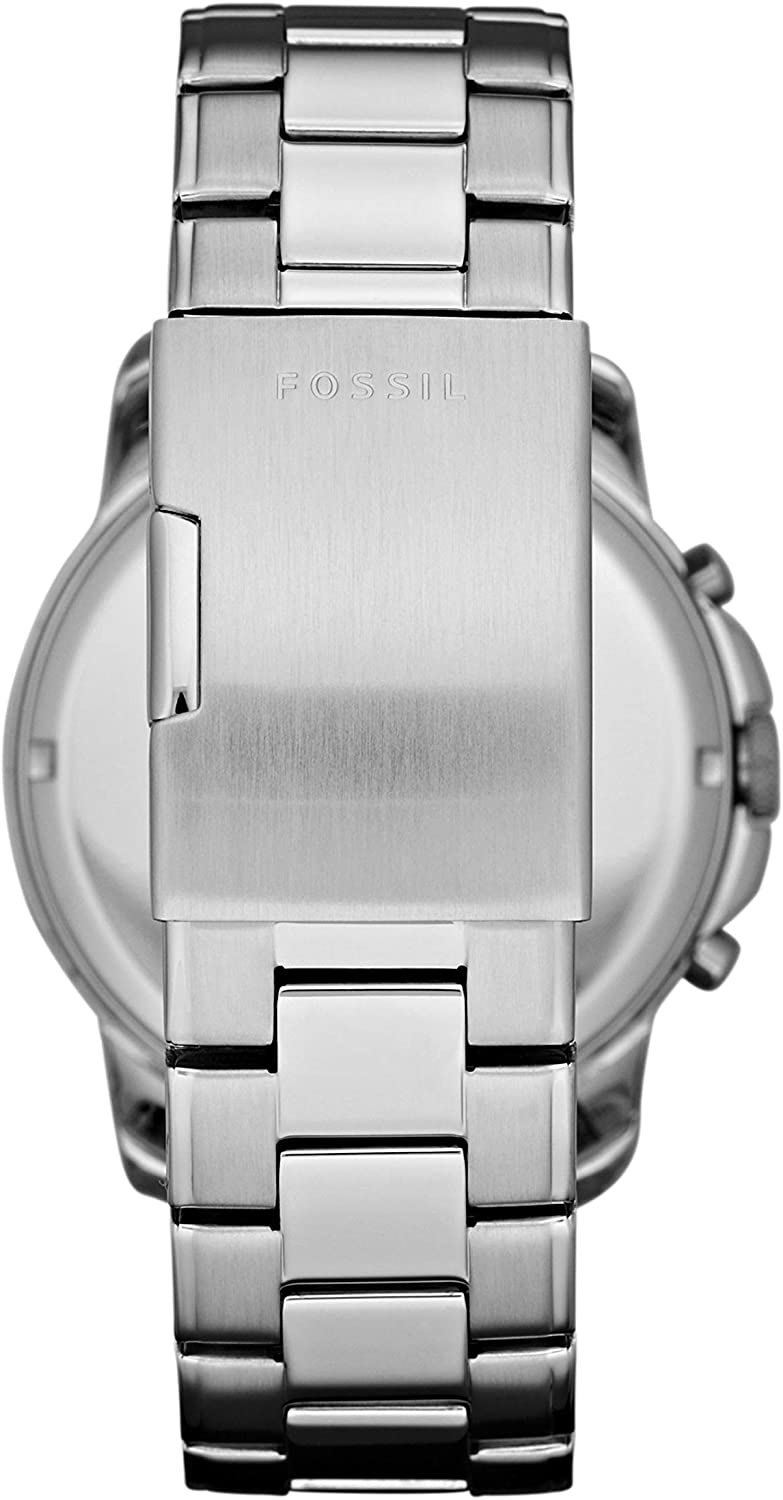  Shop Authentic Fossil Grant Chronograph Black Dial Silver Steel Strap Watch for Men - FS4736 - Luxxuri