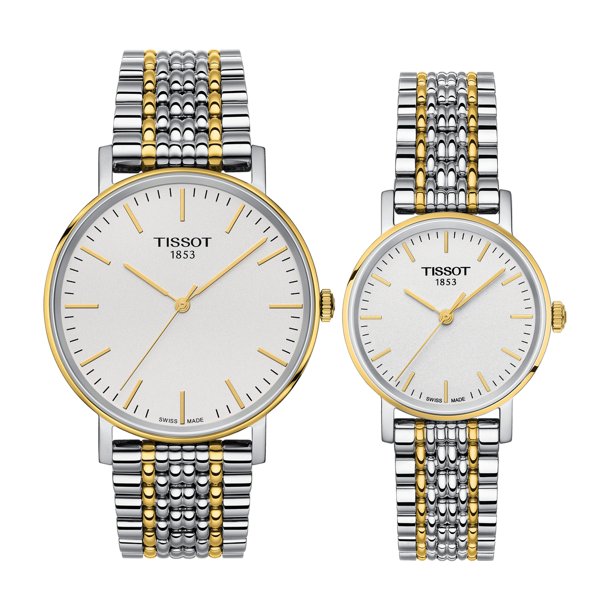  Shop Authentic Tissot T Classic Everytime Small White Dial Two Tone Mesh Bracelet Watch For Women - T109.210.22.031.00 - Luxxuri