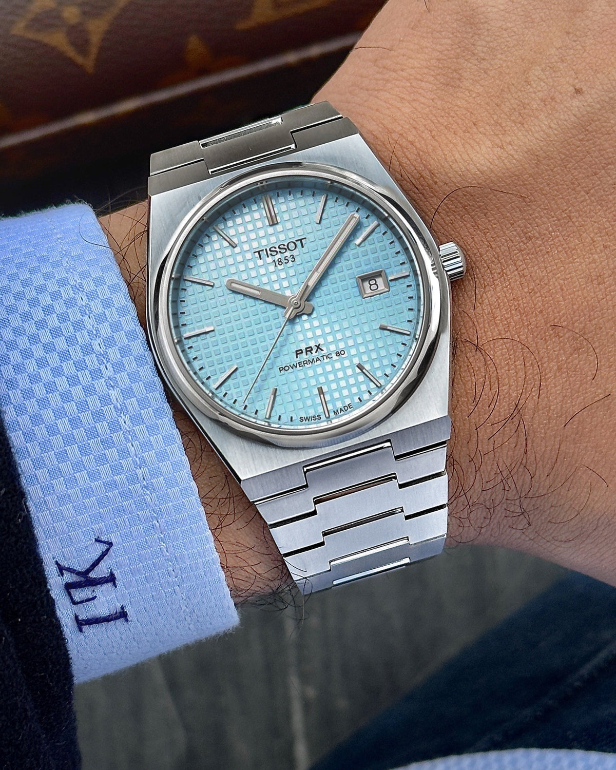  Shop Authentic Tissot PRX Powermatic 80 Ice Blue Dial Silver Steel Strap Watch for Men - T137.207.11.351.00 - Luxxuri