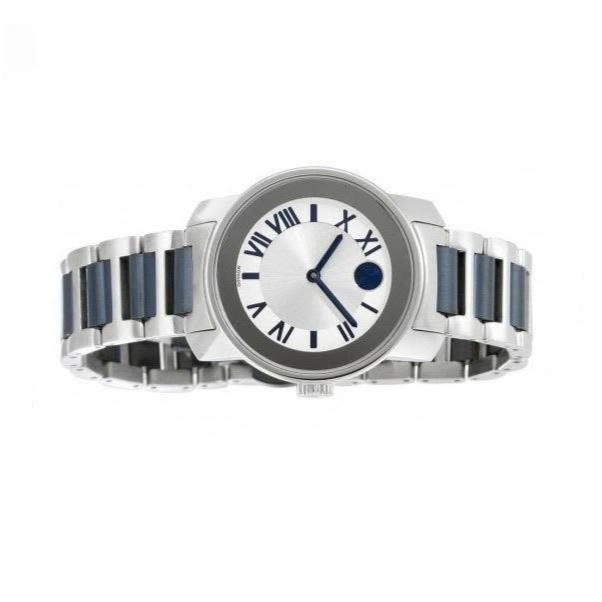  Shop Authentic Movado Bold Silver Dial Two Tone Steel Strap Watch For Women - 3600354 - Luxxuri