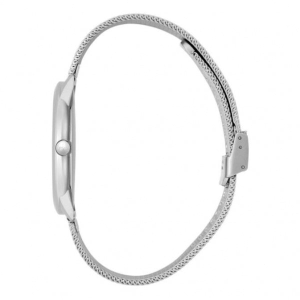  Shop Authentic Calvin Klein Minimal Black Dial Silver Mesh Bracelet Watch for Women - K3M52151 - Luxxuri