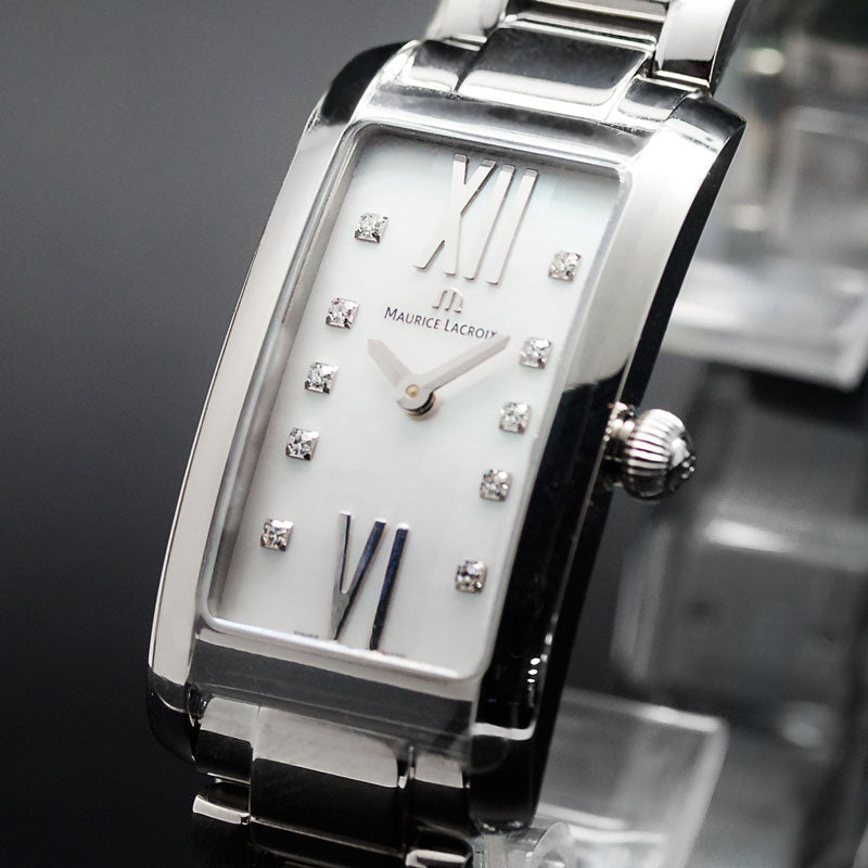  Shop Authentic Maurice Lacroix Fiaba Mother of Pearl Dial Silver Steel Strap Watch for Women - FA2164-SS002-170 - Luxxuri