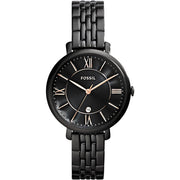  Shop Authentic Fossil Jacqueline Black Dial Black Mesh Bracelet Watch for Women - ES3614 - Luxxuri