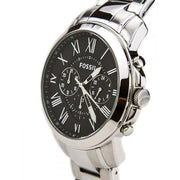  Shop Authentic Fossil Grant Chronograph Black Dial Silver Steel Strap Watch for Men - FS4736 - Luxxuri
